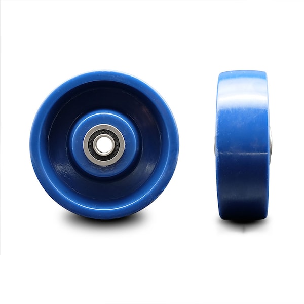 SCC - 5" Solid Polyurethane Wheel Only w/Ball Bearing-1/2" Bore-1000 lbs Cpty